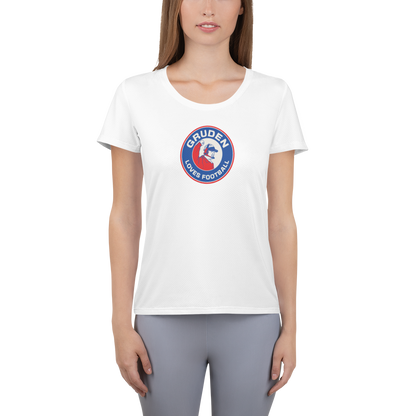 Gruden Loves Football Women's Athletic T-shirt