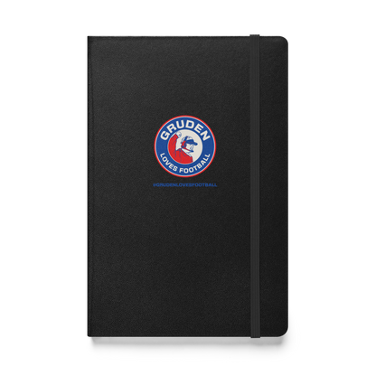 Gruden Loves Football hardcover bound notebook