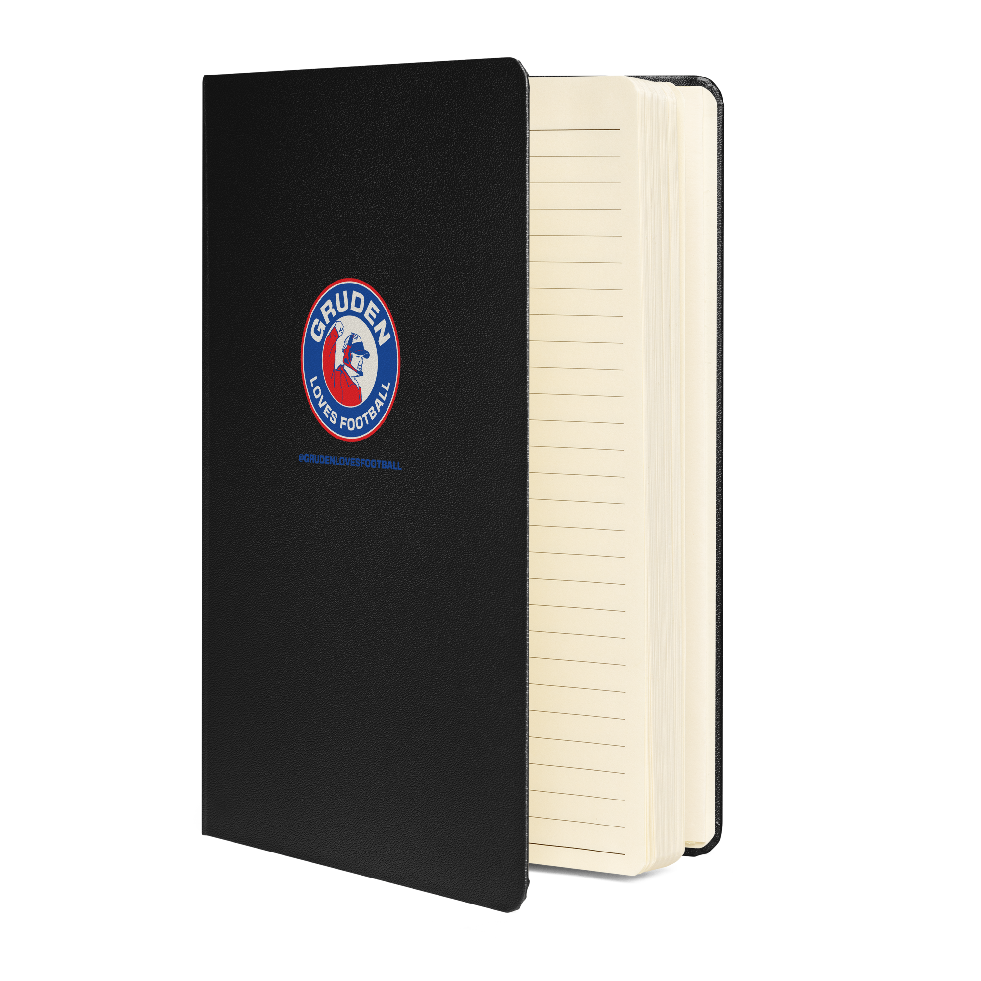 Gruden Loves Football hardcover bound notebook