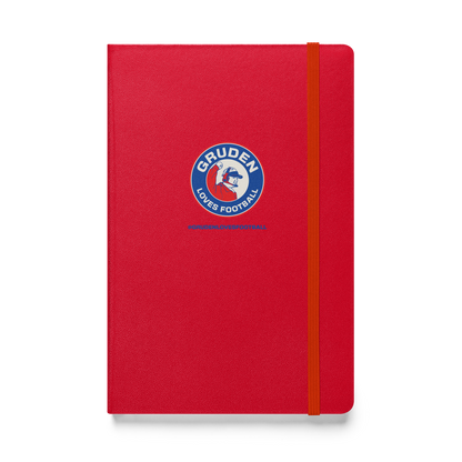 Gruden Loves Football hardcover bound notebook