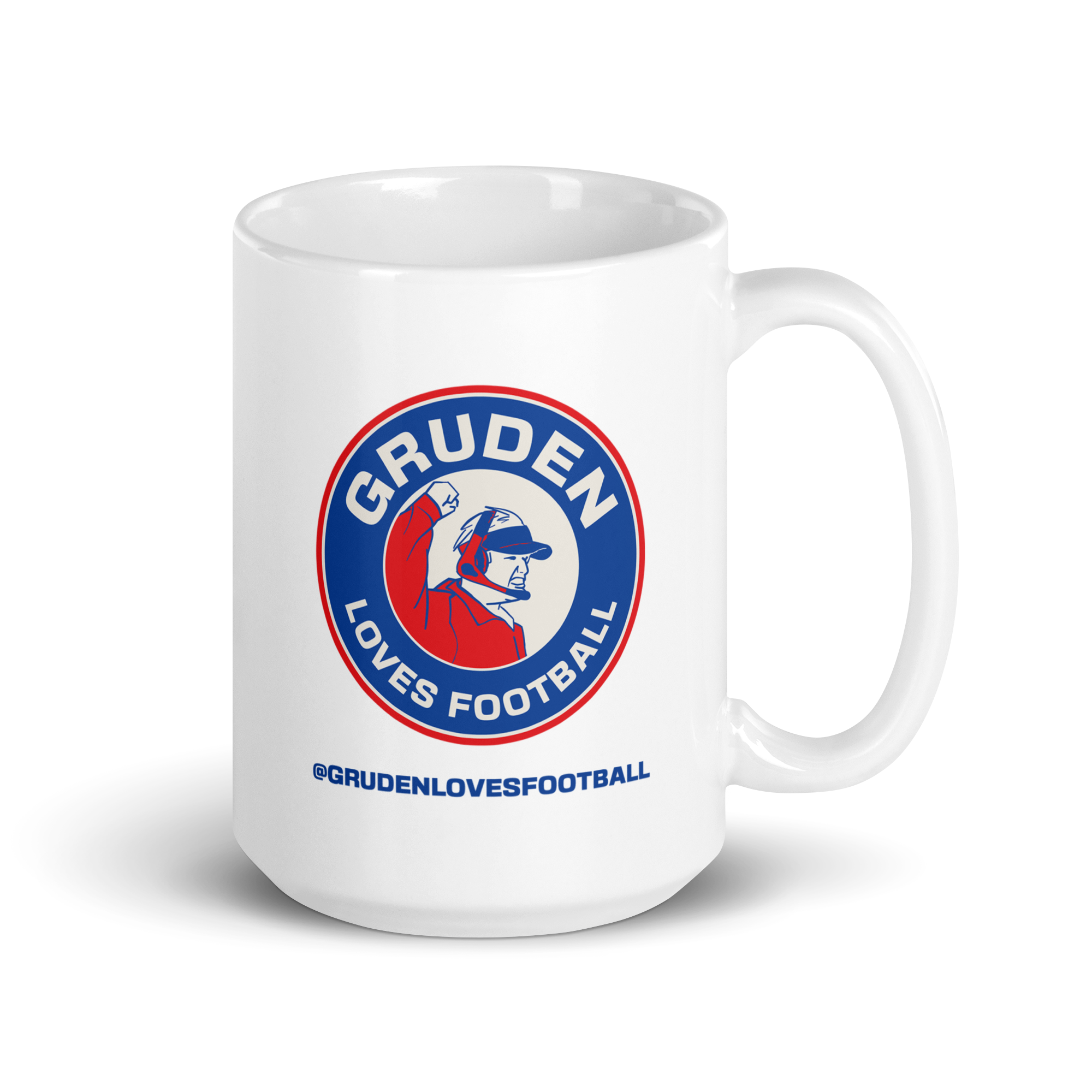 Gruden Loves Football coffee mug