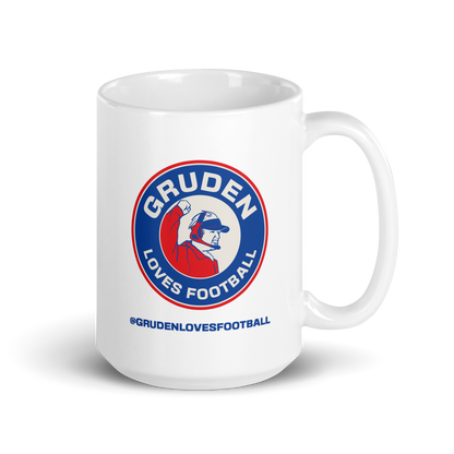 Gruden Loves Football coffee mug